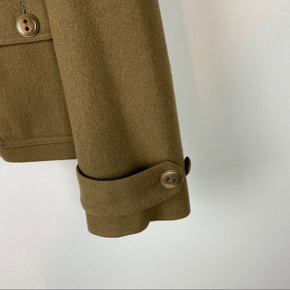Isda & Co Wool Collared Button Up Military Jacket - image 6